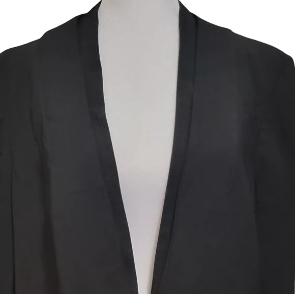 Vince Camuto Womens Size 12 Black Blazer Dress Jacket w/ Shawl Collar & Pockets - Picture 6 of 6